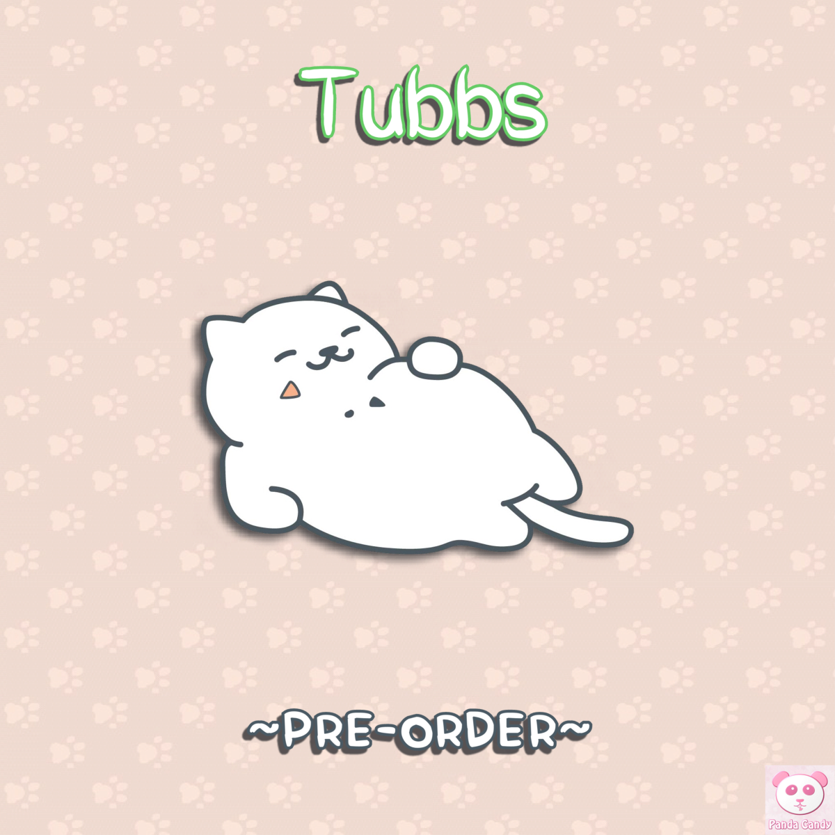 Pre-order*** Tubbs Neko Atsume Hard Enamel Pin - Illustration Clipart (1200x1200), Png Download