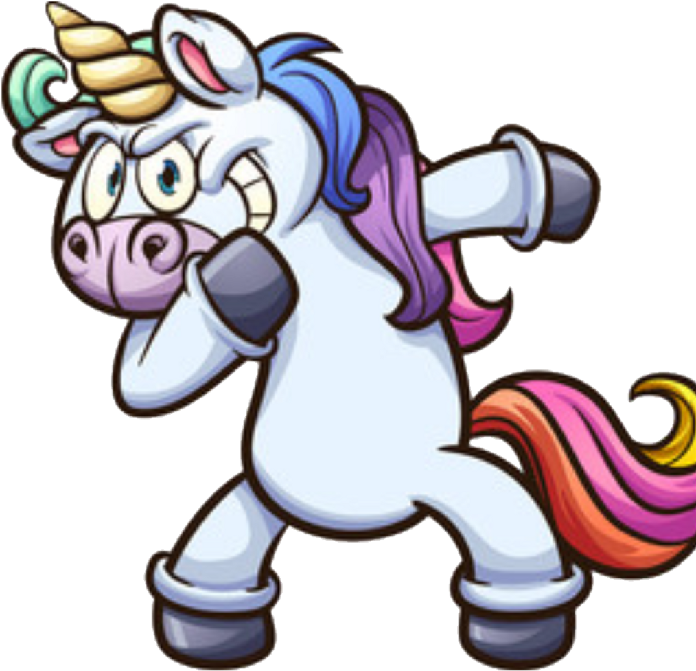 #unicorn #dab #dabbing - Get Shit Done Unicorn Clipart (1024x1026), Png Download