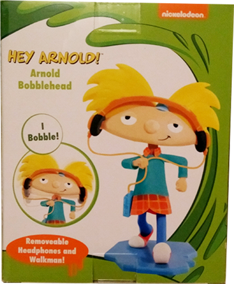 Hey Arnold Bobblehead Vinyl Figure 6 Inch - Hey Arnold Clipart (900x960), Png Download