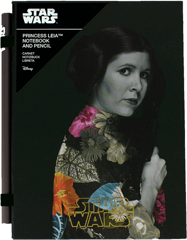 Princess Leia Notebook With Pencil - Star Wars Clipart (600x600), Png Download