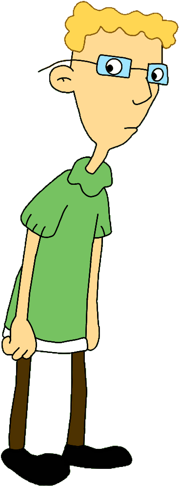 Picture Freeuse Library Hey Arnold Robert - Cartoon Clipart (390x1025), Png Download