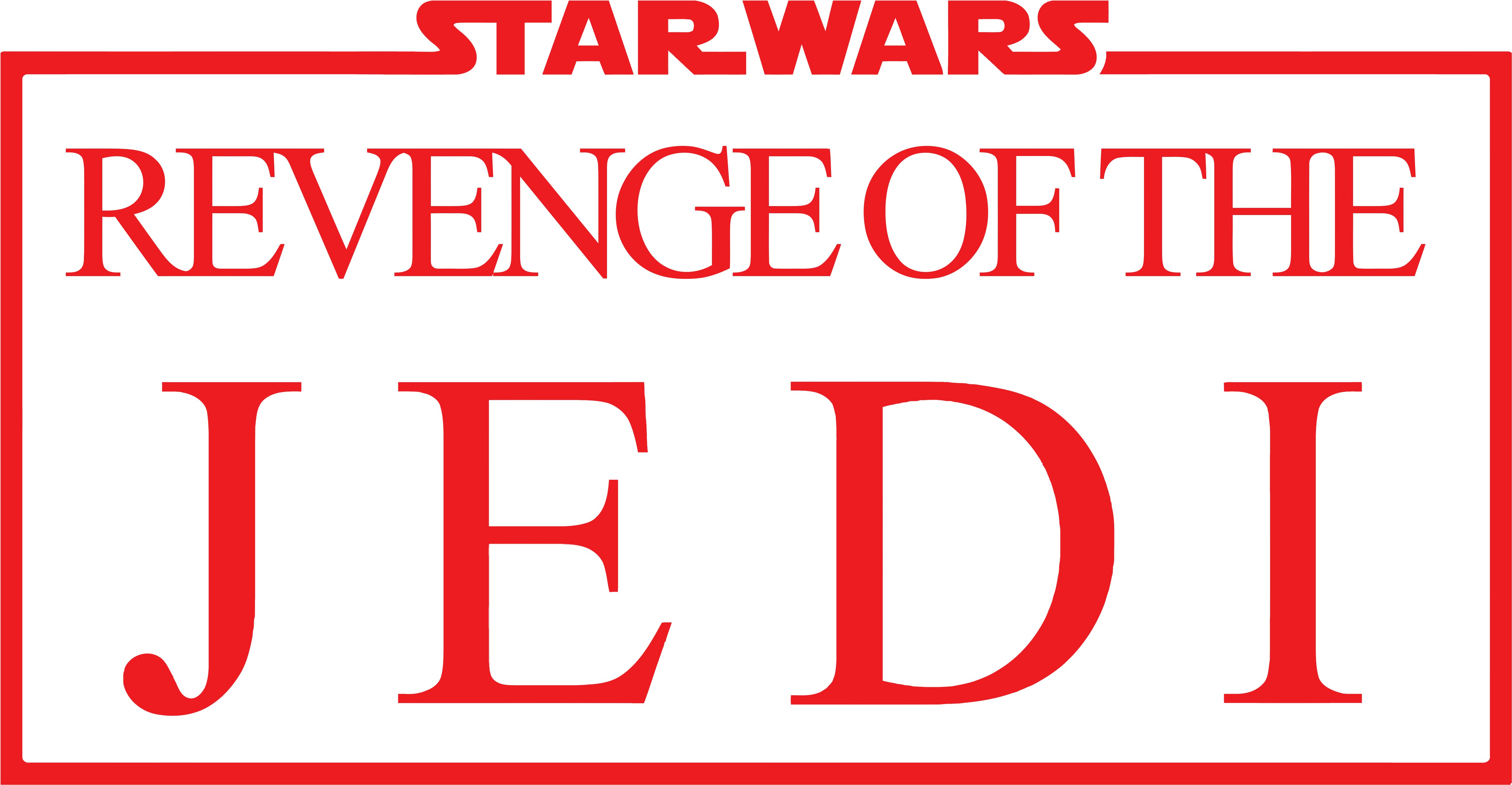 Thumb Image - Star Wars Revenge Of The Jedi Logo Clipart (5096x2644), Png Download