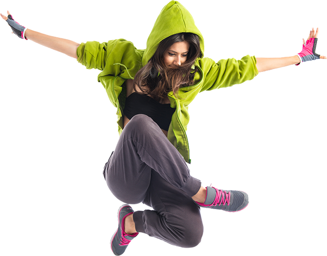 Hiphop Girl Green - Dance Style Png Logo Clipart (673x527), Png Download