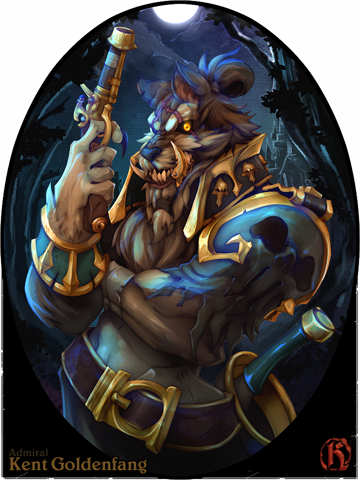 Kent On Twitter - Worgen Pirate Clipart (736x980), Png Download