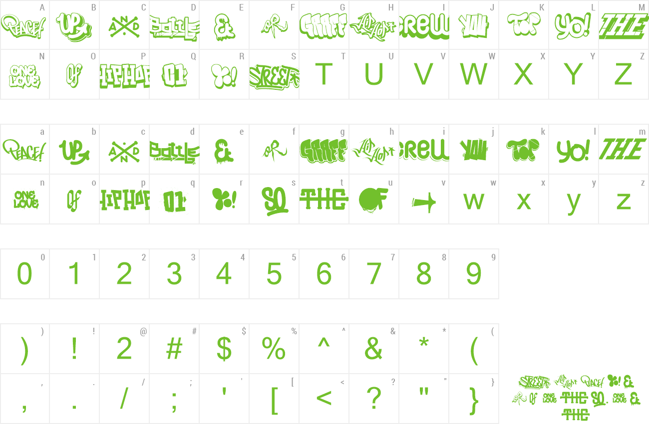 Hip Hop Fonts Png Transparent Image - Font Clipart (1300x850), Png Download