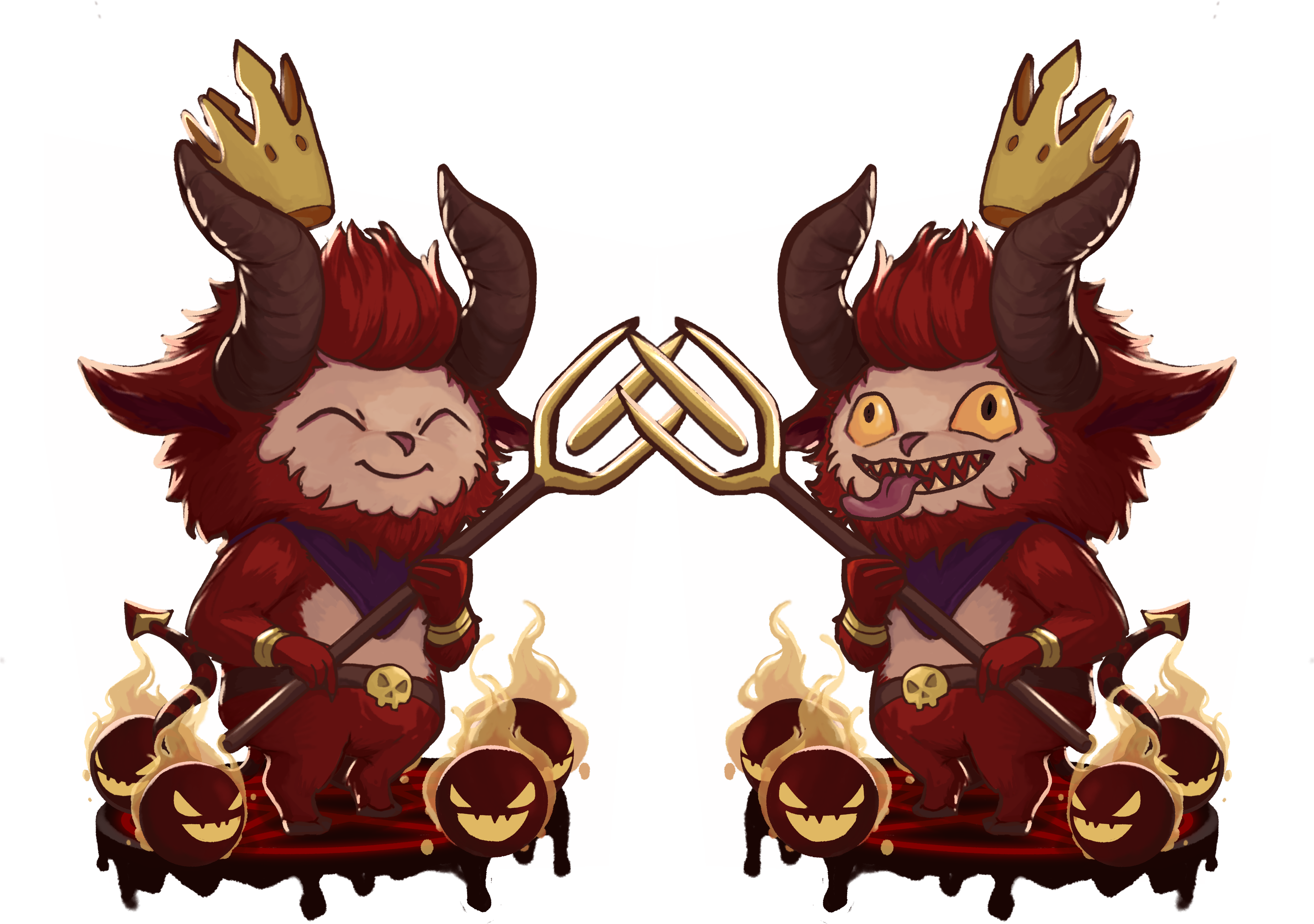 I Drew The Little Devil Teemo Skin - Cartoon Clipart (5000x3585), Png Download