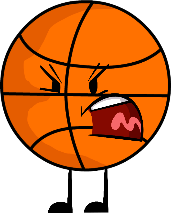 Basketball Heart Clipart - Bfdi Basketball - Png Download (706x877), Png Download