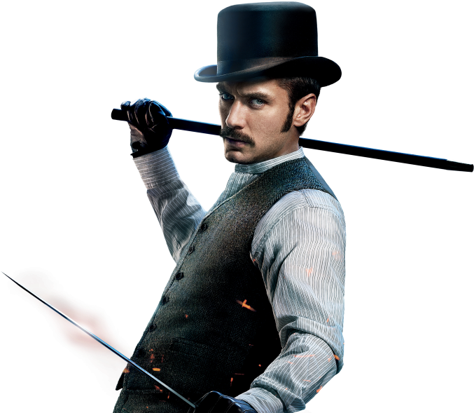 Download Download Png - Jude Law Dr Watson Clipart (697x600), Png Download