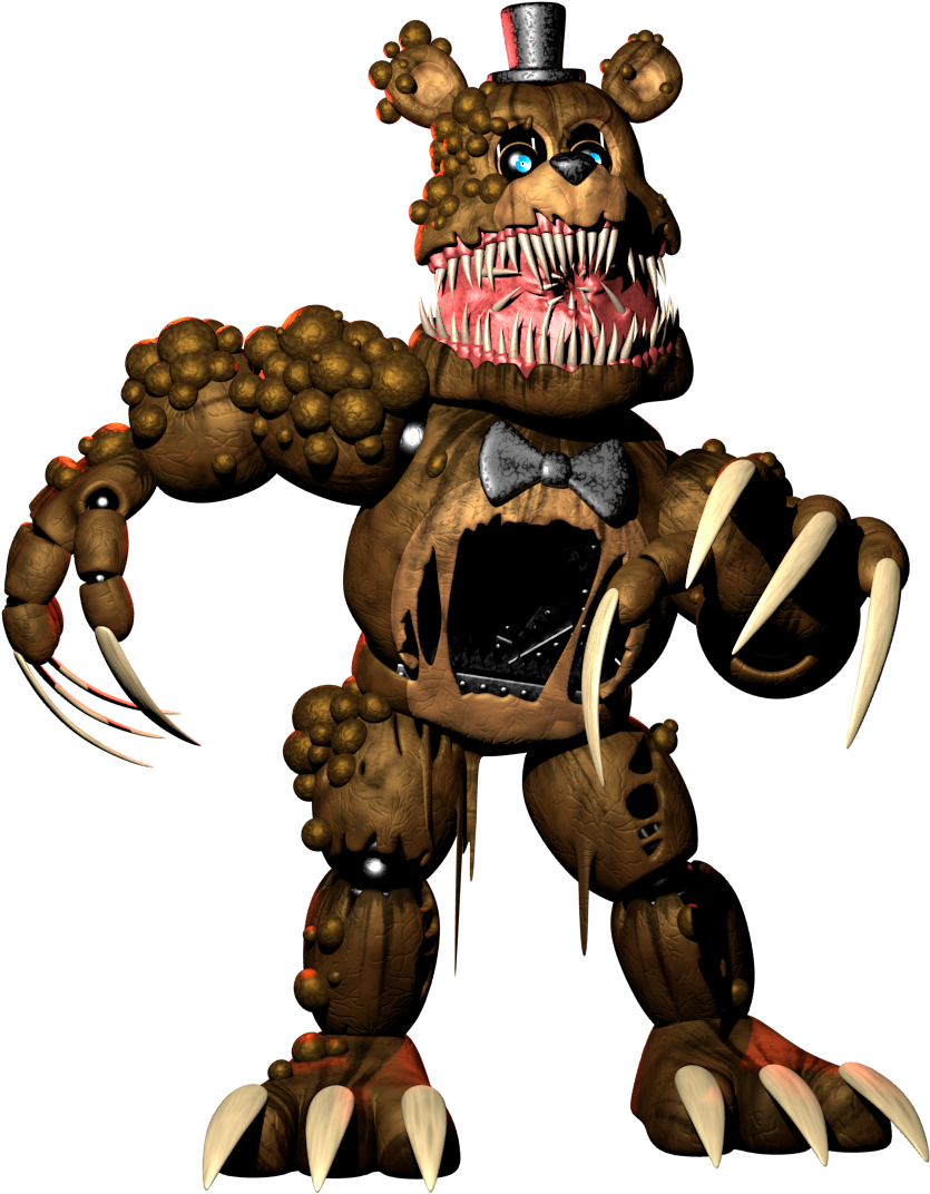 456 Views - Twisted Freddy Png Clipart (1000x1300), Png Download