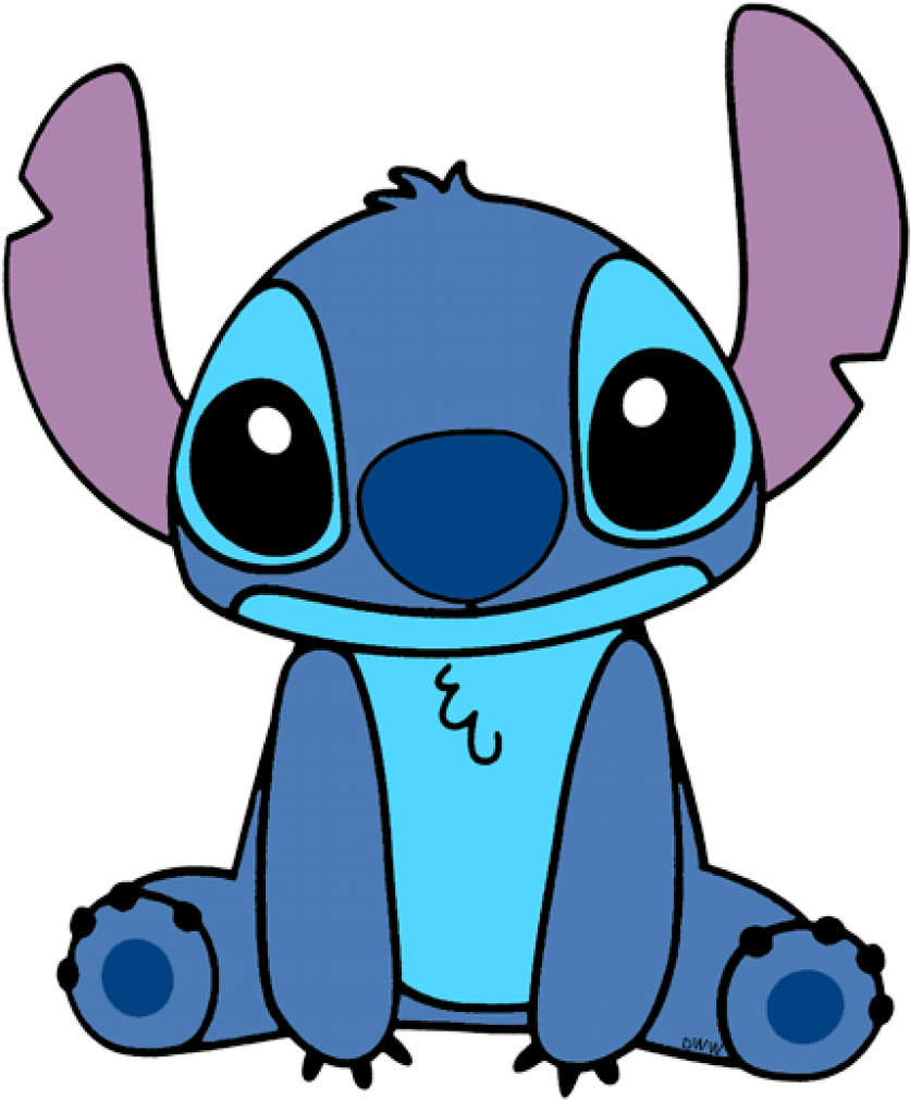 Stitch Stitch Playing Guitar Cute Stitch - Dibujos Faciles De Stich Clipart (836x1011), Png Download