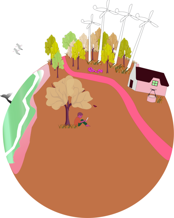 Living Earth Clipart - Nature Clipart Png Transparent Png (600x751), Png Download