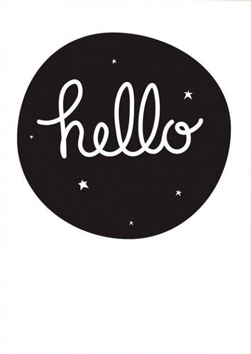 A Little Lovely Company Poster Hello - Circle Clipart (960x720), Png Download