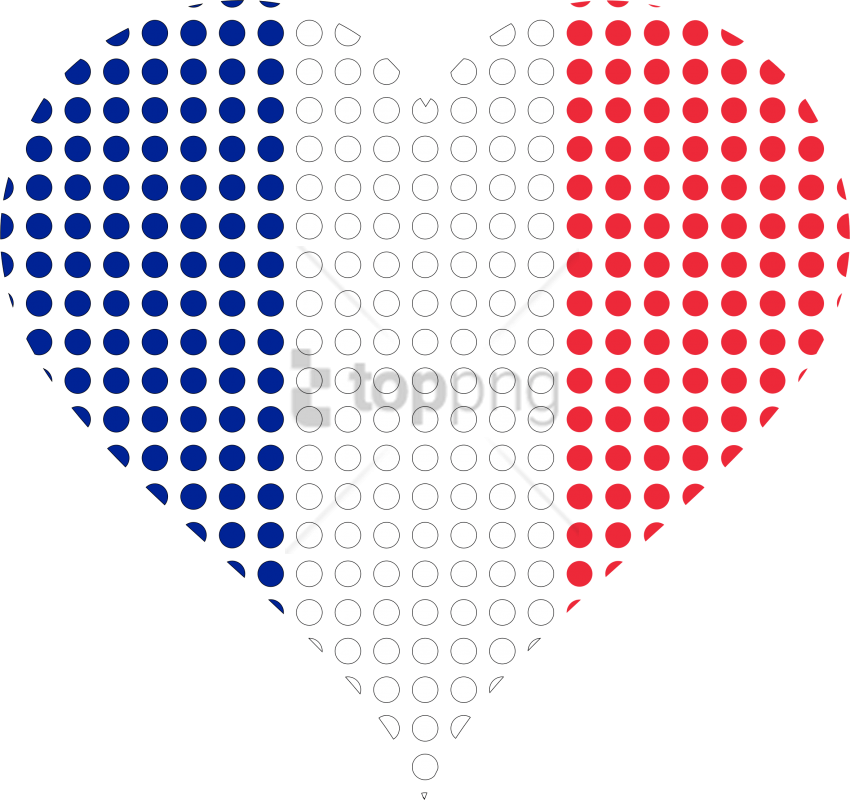 Free Png Download France Flag Heart Png Images Background - French Flag Heart Png Clipart (850x800), Png Download
