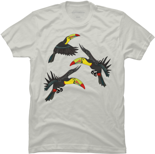 Toucan Jungle - Born In The 70s T Shirt Clipart (650x650), Png Download