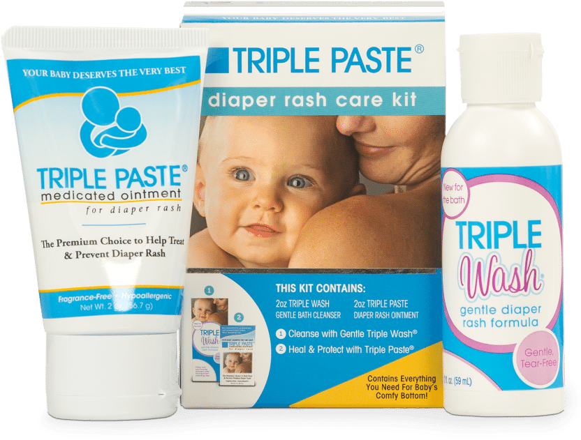 Triple Paste Diaper Rash Care Kit - Cosmetics Clipart (1024x1024), Png Download