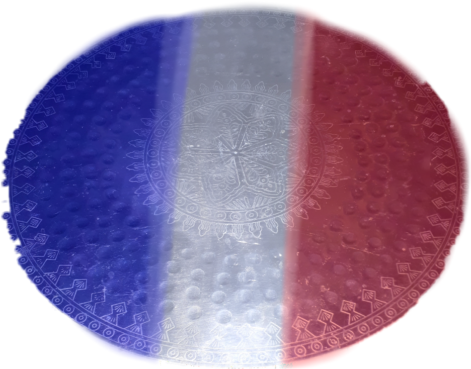 @viltsumari France Flag Plate - Circle Clipart (1024x1024), Png Download