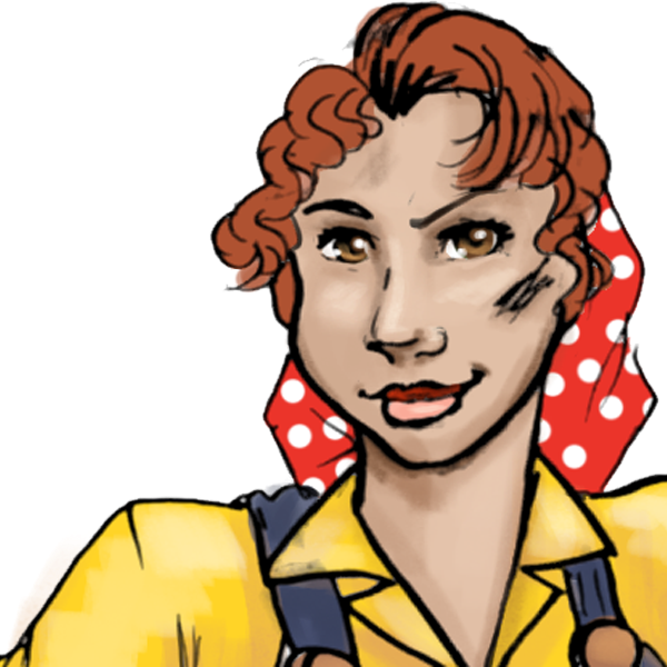 Rosie The Riveter - Illustration Clipart (600x600), Png Download