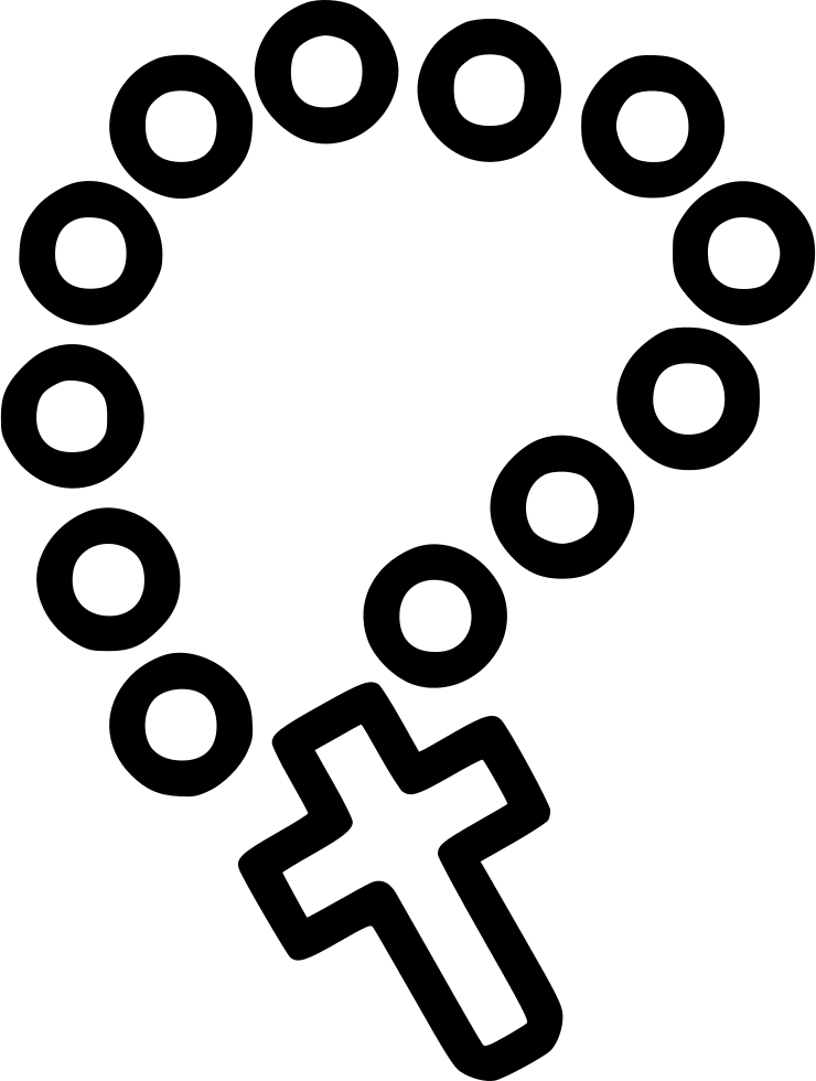 Png File - Rosary Icon Clipart (740x980), Png Download