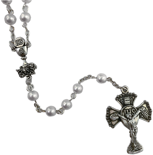 Lujoso Rosario De Primera Comunión - Rosarios Lujosos Clipart (600x600), Png Download