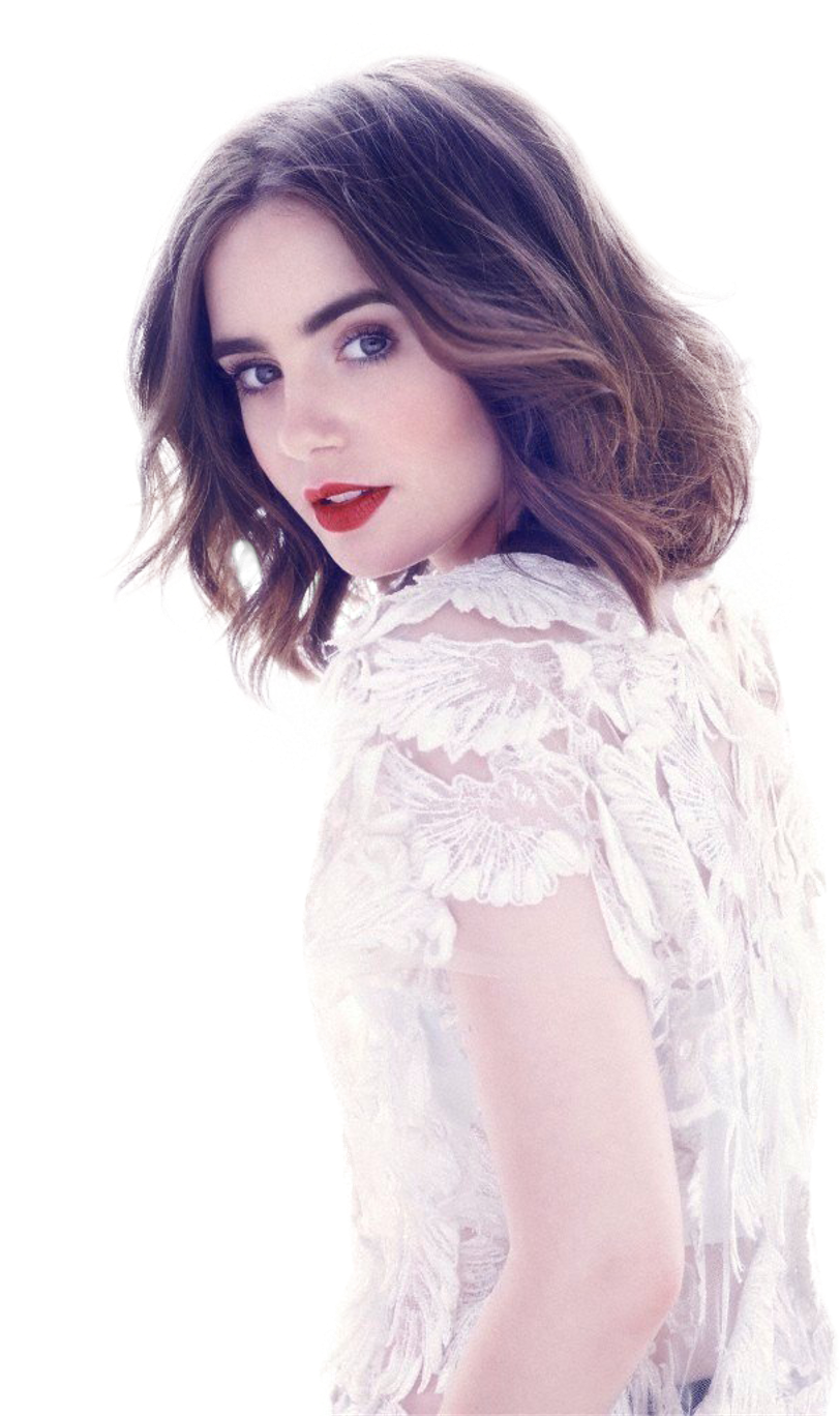 #lily #collins #sticker - Lily Collins Photoshoot Hd Clipart (1024x1367), Png Download