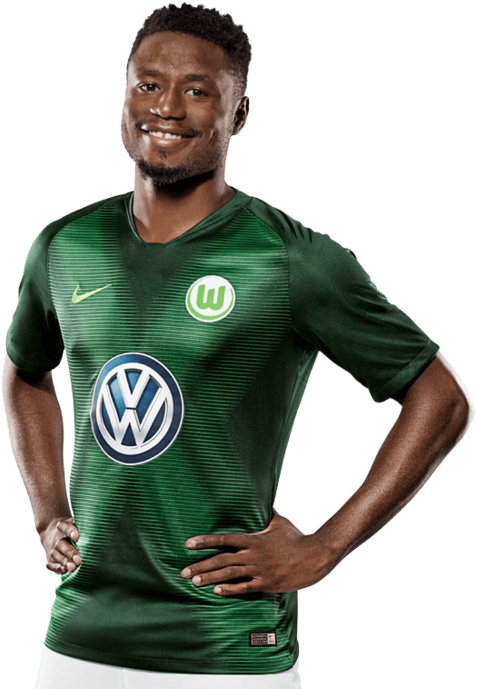 Paul-georges Ntep De Madiba - 3 Paul Verhaegh Wolfsburg 2018 Png Clipart (500x692), Png Download