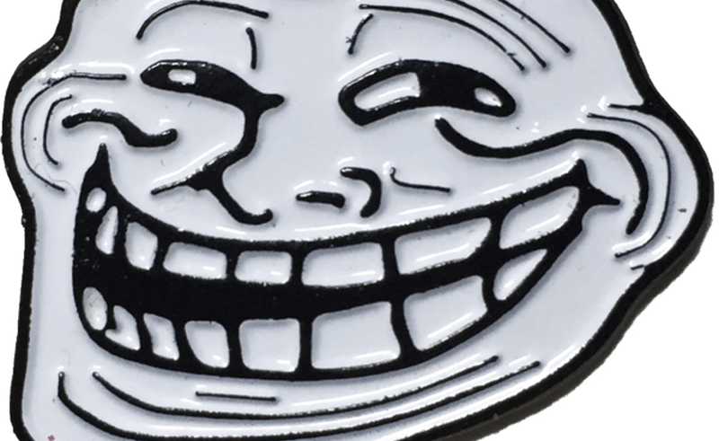 Trollface Pin Coleslaw Co Clipart (800x491), Png Download