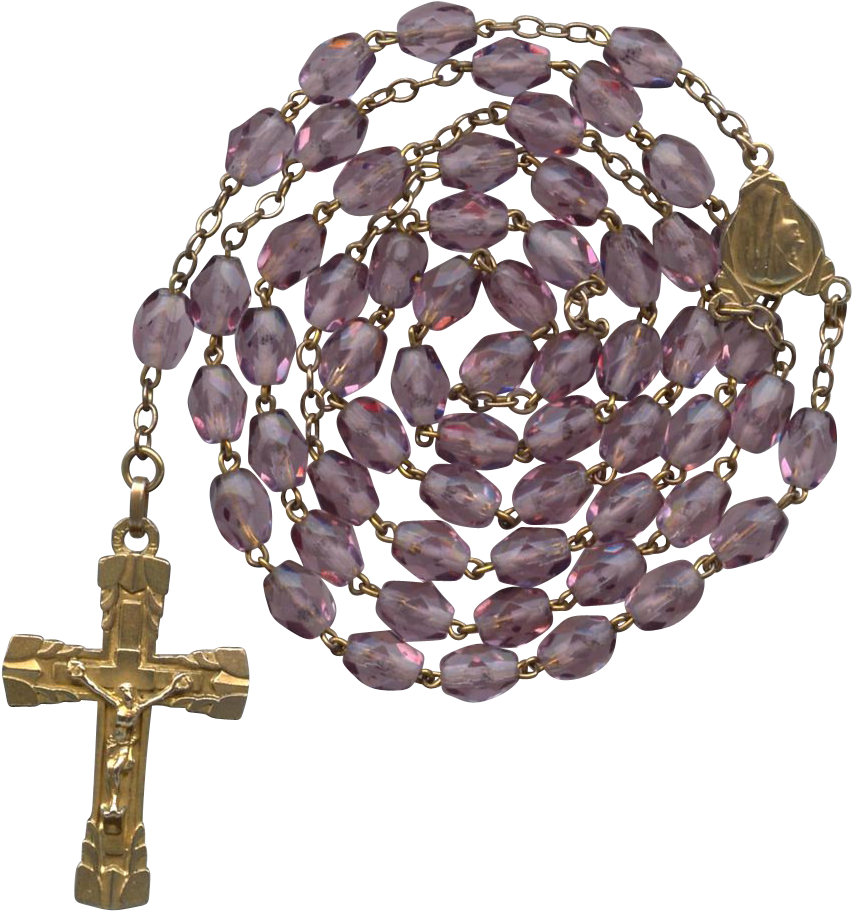Free Download Amethyst Clipart Amethyst Rosary Purple - Png Download (852x911), Png Download