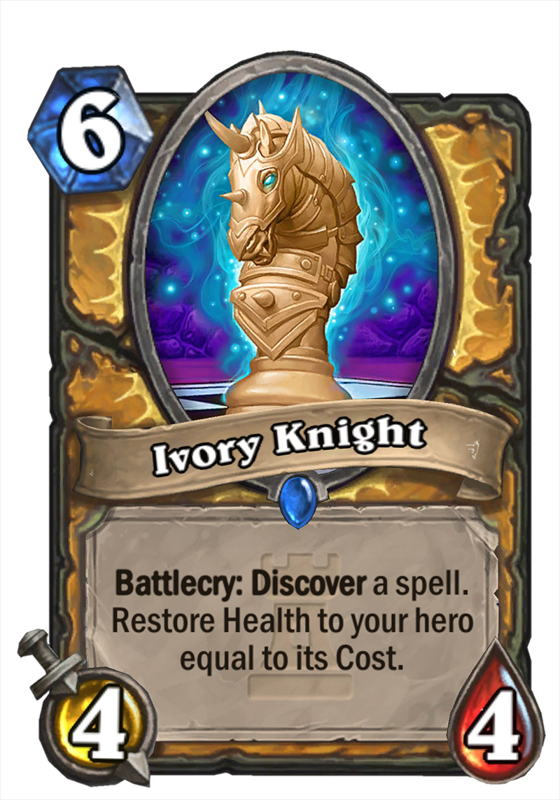 Ivory-knight - Ivory Knight Hearthstone Clipart (800x1143), Png Download