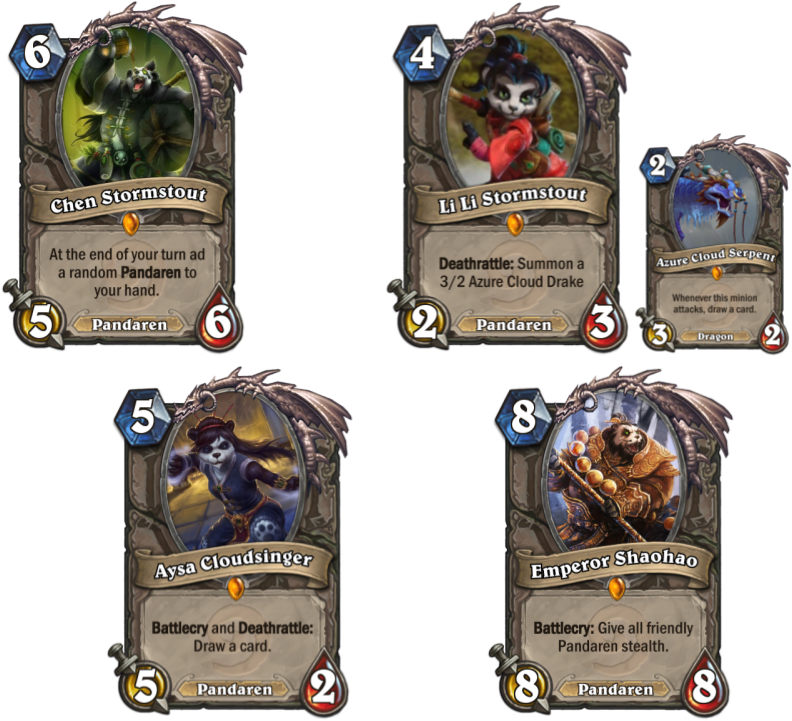 Pandaren Hearthstone Cards Clipart (792x721), Png Download