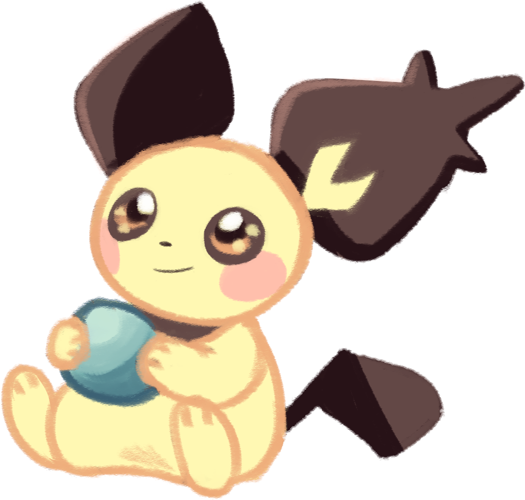 Pichu - Cartoon Clipart (1250x1075), Png Download