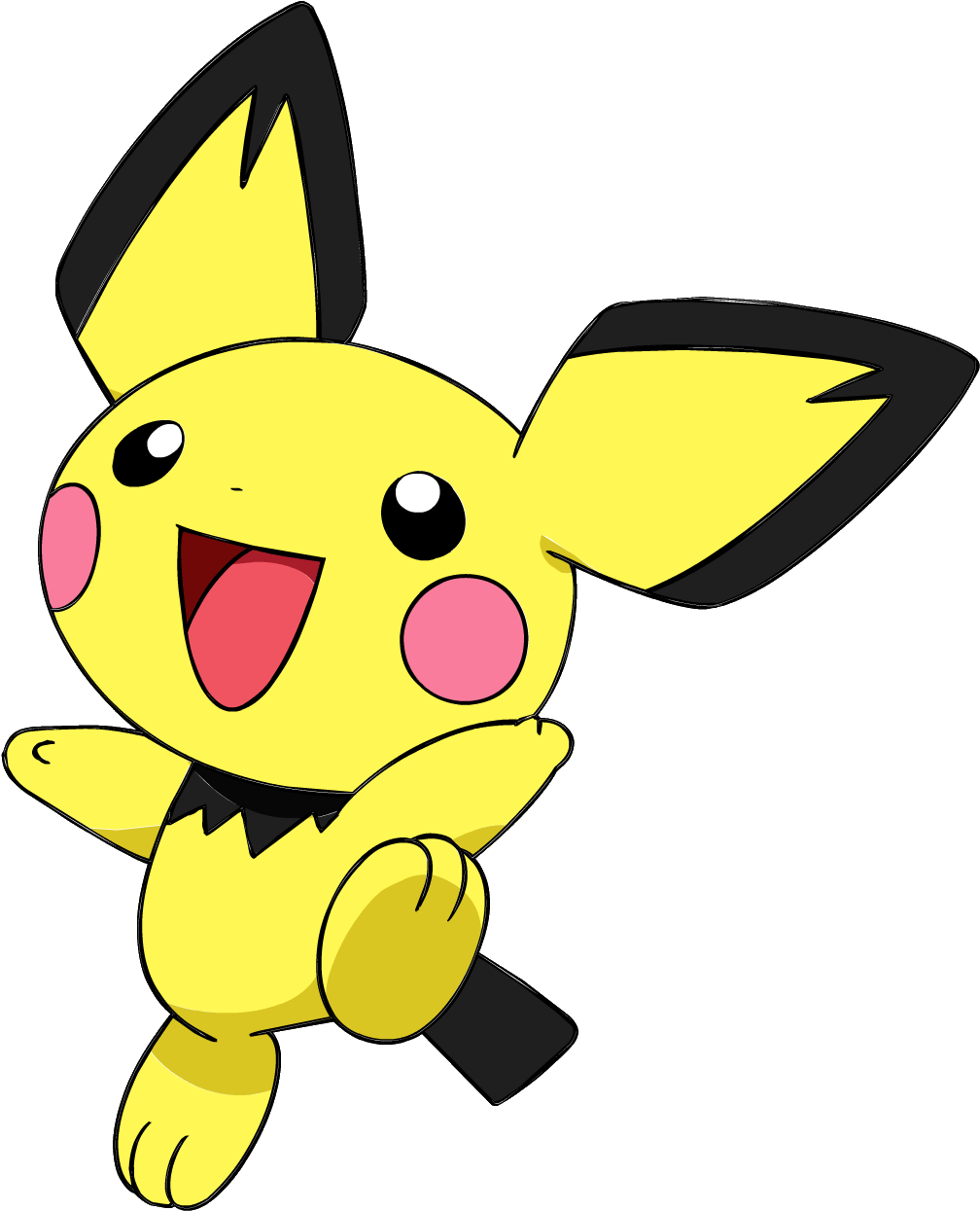 Pokemon Pichu Clipart (1007x1254), Png Download