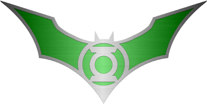 Batman-green Lantern Logo - Batman Green Lantern Logo Clipart (900x450), Png Download