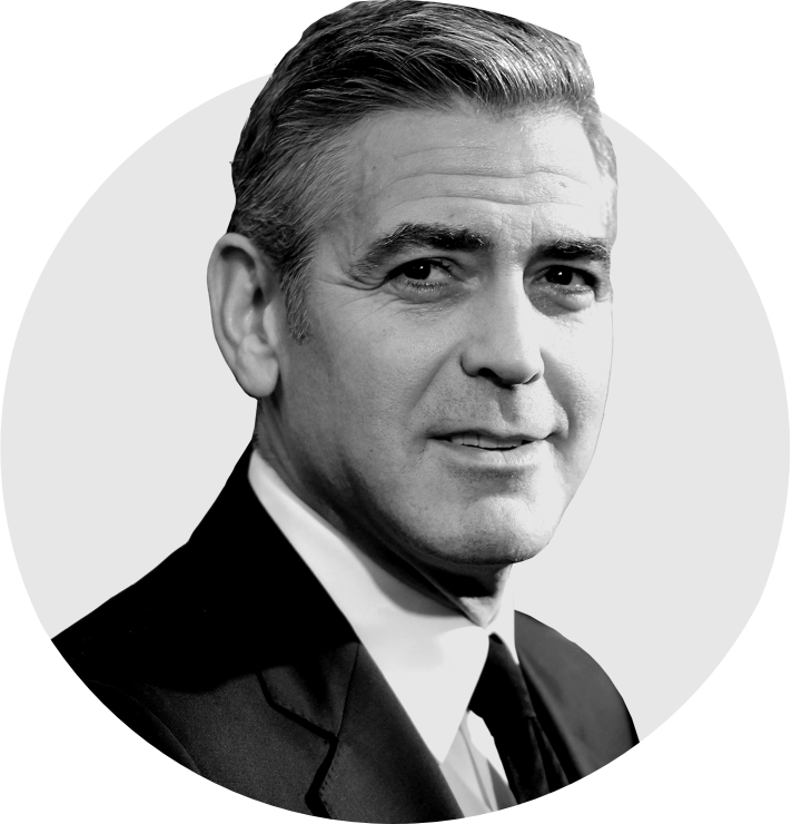 The George Clooney - American Actor Screenwriter Producer Director And Activist Clipart (712x740), Png Download