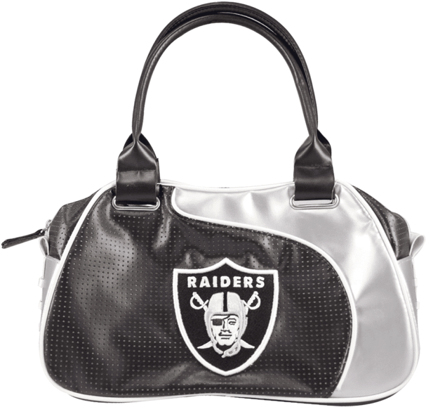 Oakland Raiders Nfl Perfect Bowler Purse Womens Handbag - Oakland Raiders Clipart (640x640), Png Download