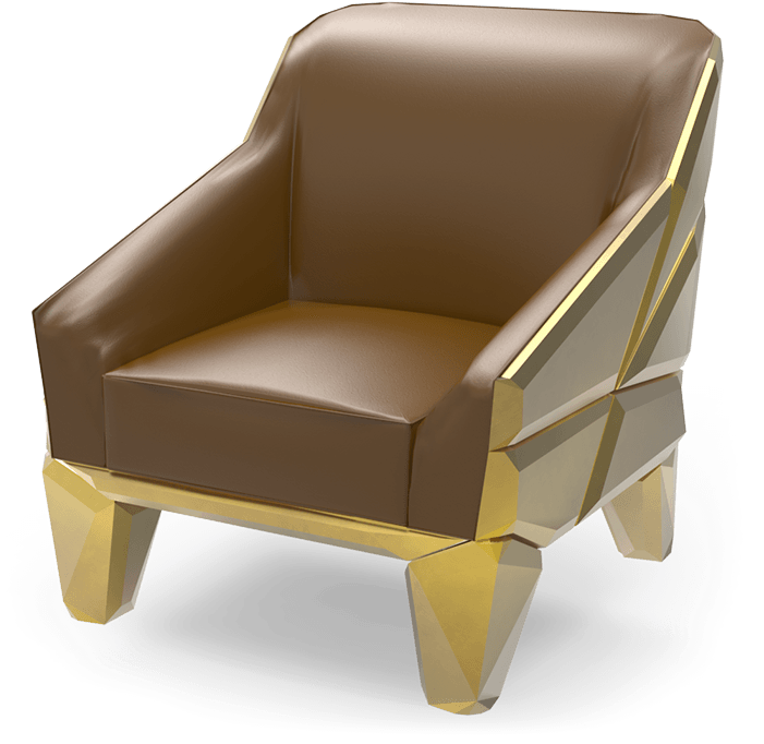 Hades Armchair - Club Chair Clipart (900x700), Png Download