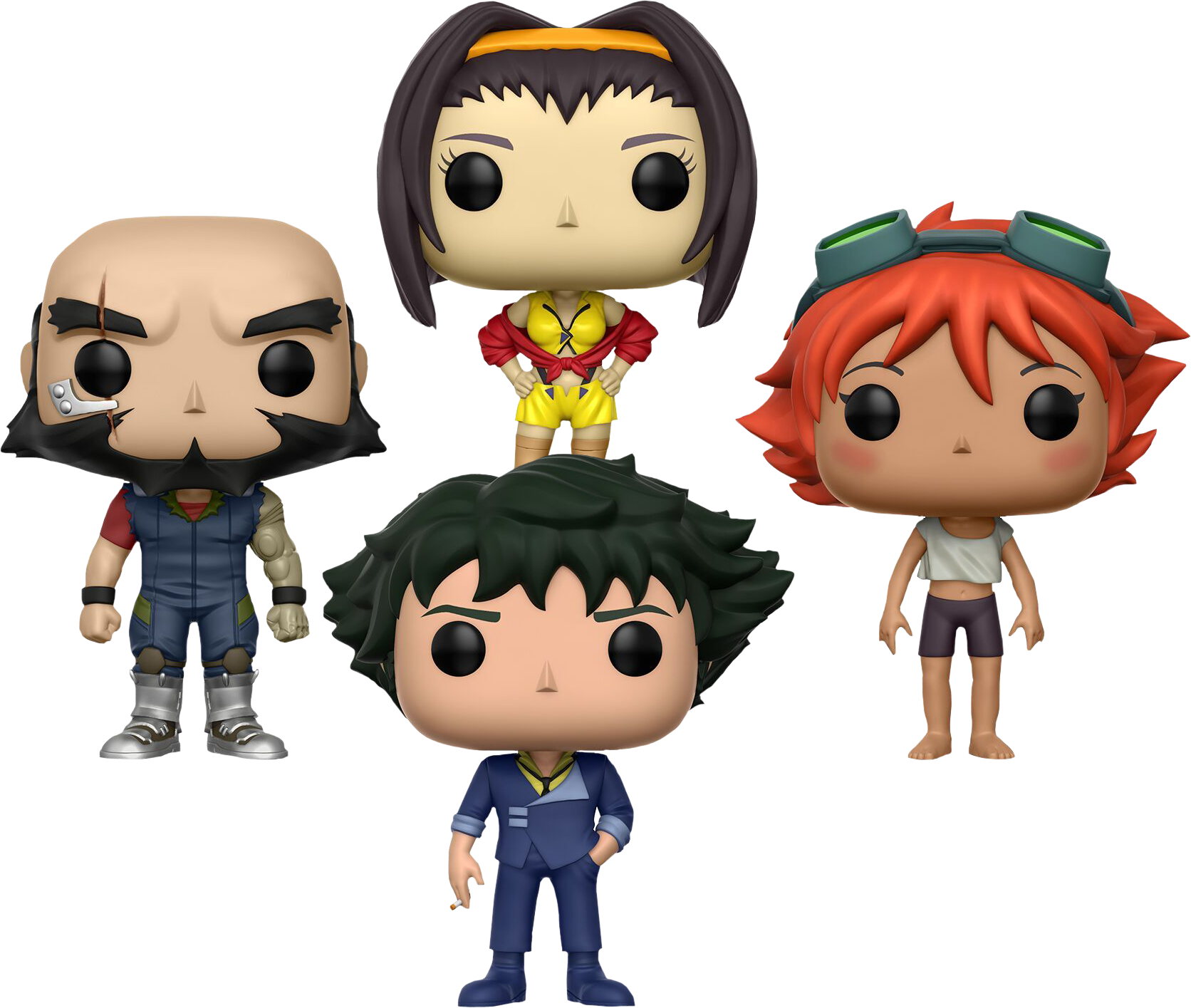 Space Cowboys Pop Vinyl Figure Bundle - Cowboy Bebop Pop Vinyl Clipart (1672x1415), Png Download