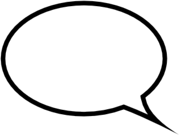 Speech Bubble Clipart Transparent Background - Circle - Png Download (640x480), Png Download