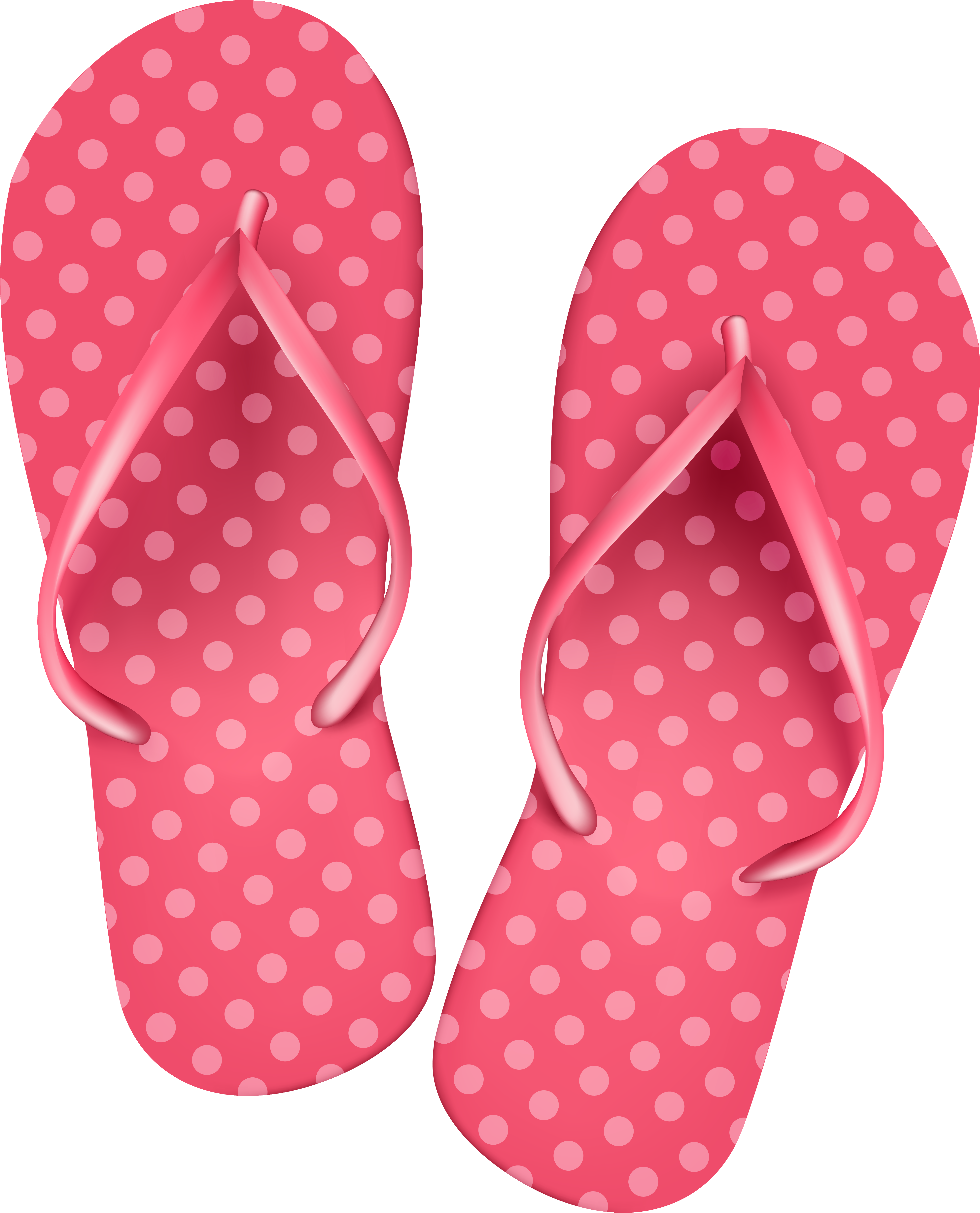 Pink Flip Flops Png Clip Art Image - Flip Flop Png Transparent Png (5090x6196), Png Download
