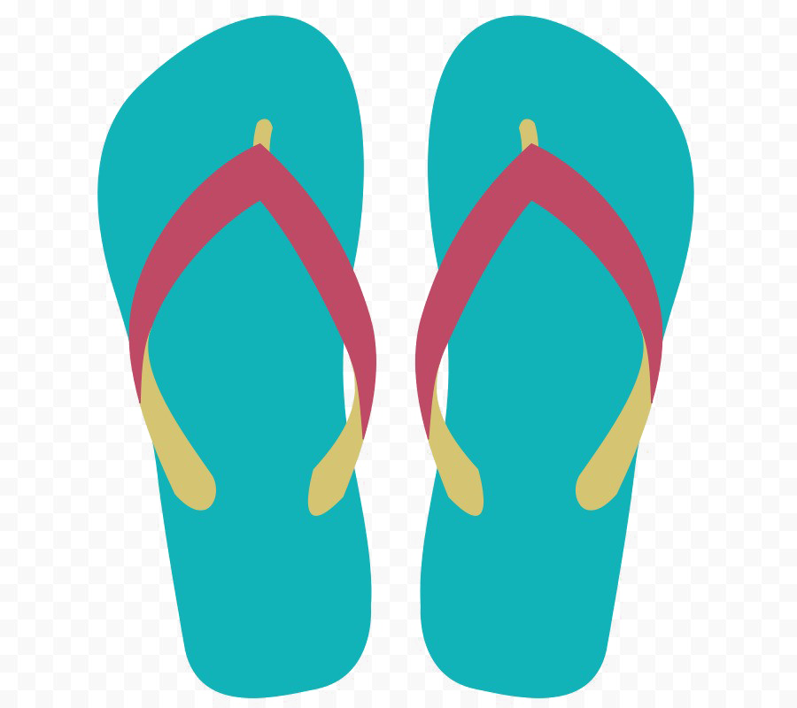 Colorful Flip Flops Png Image File - Flip Flops Clipart Transparent (900x800), Png Download