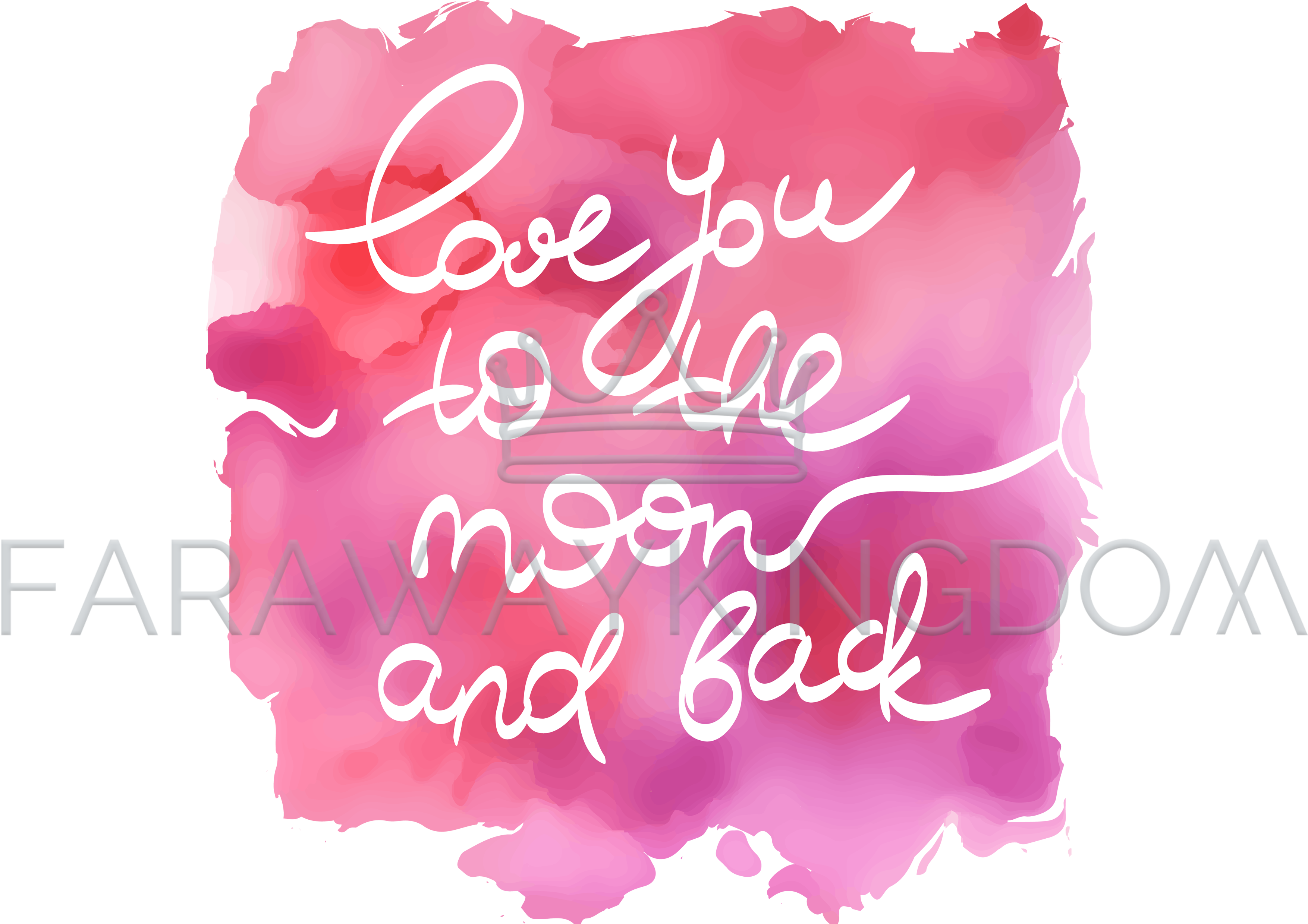 Lettering On Pink Watercolor Vector Illustration Set - Calligraphy Clipart (3508x2480), Png Download