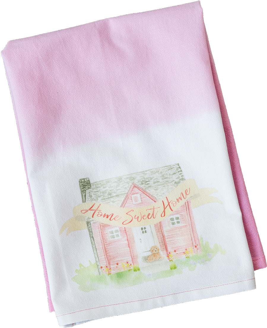 Pink Watercolor House - Paper Clipart (900x1105), Png Download