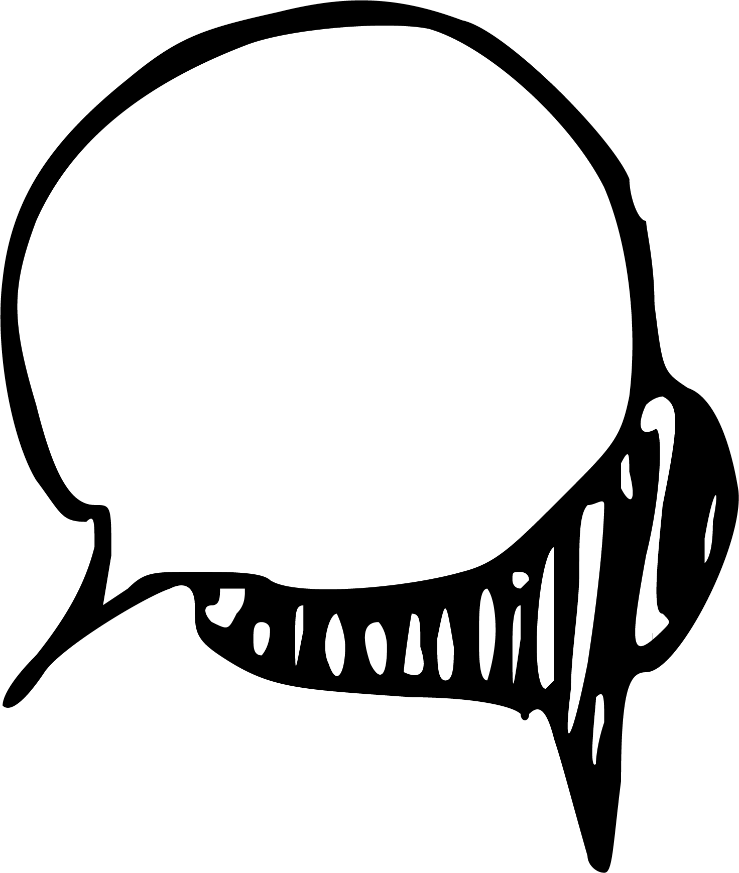 Marketing Icon Black Clipart (1472x1739), Png Download