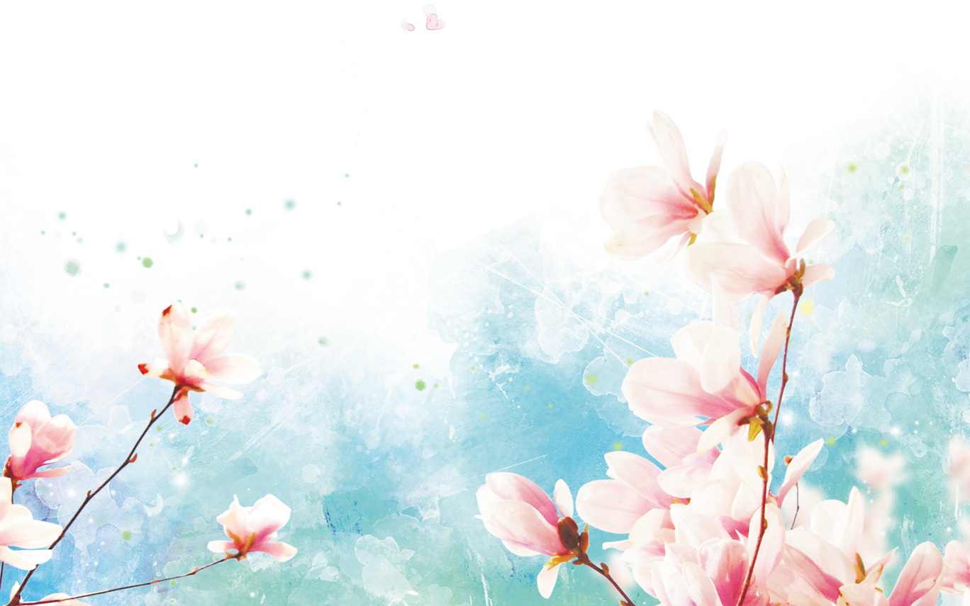 Pink Watercolor Flower Border Pngpng - Backgrounds Rosa Flores Clipart (1368x855), Png Download