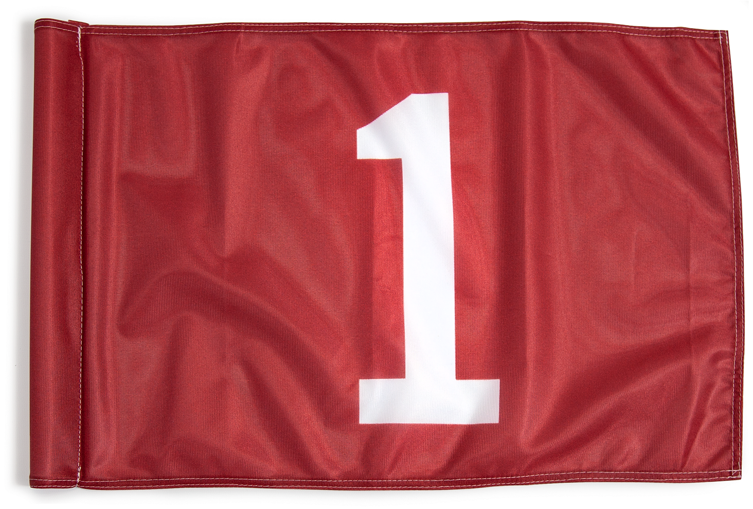 White On Red Background Golf Flag - Leather Clipart (1829x1600), Png Download