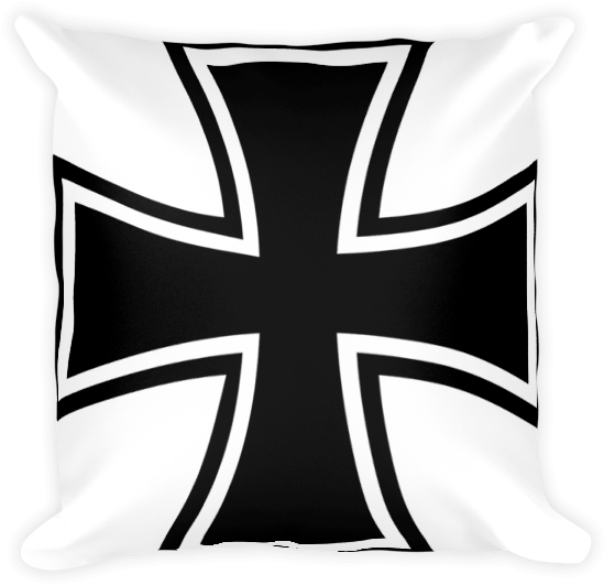 German Iron Cross Basic Pillow - German Iron Cross Clipart - Png Download (600x600), Png Download