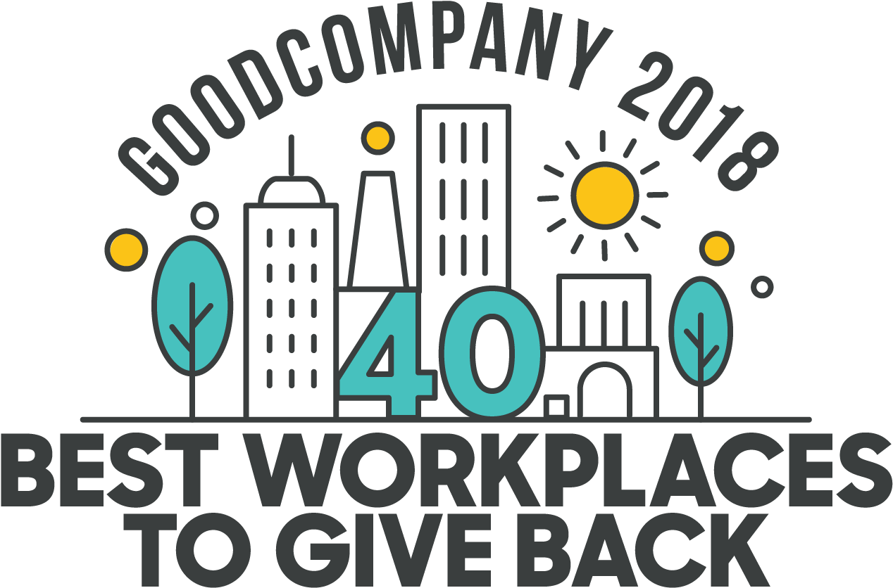 Top 40 Workplaces To Give Back - Graphic Design Clipart (1667x1250), Png Download
