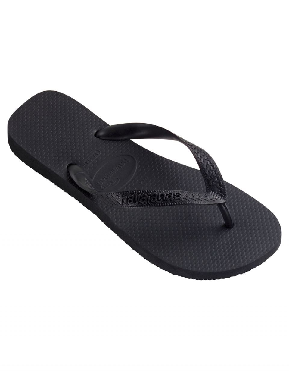 Havaianas Top Black Flip Flops - Havaianas Black Clipart (960x1231), Png Download