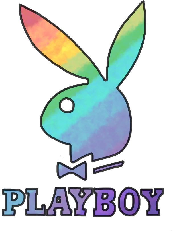Playboy Sticker - Cartoon Clipart (1024x1024), Png Download