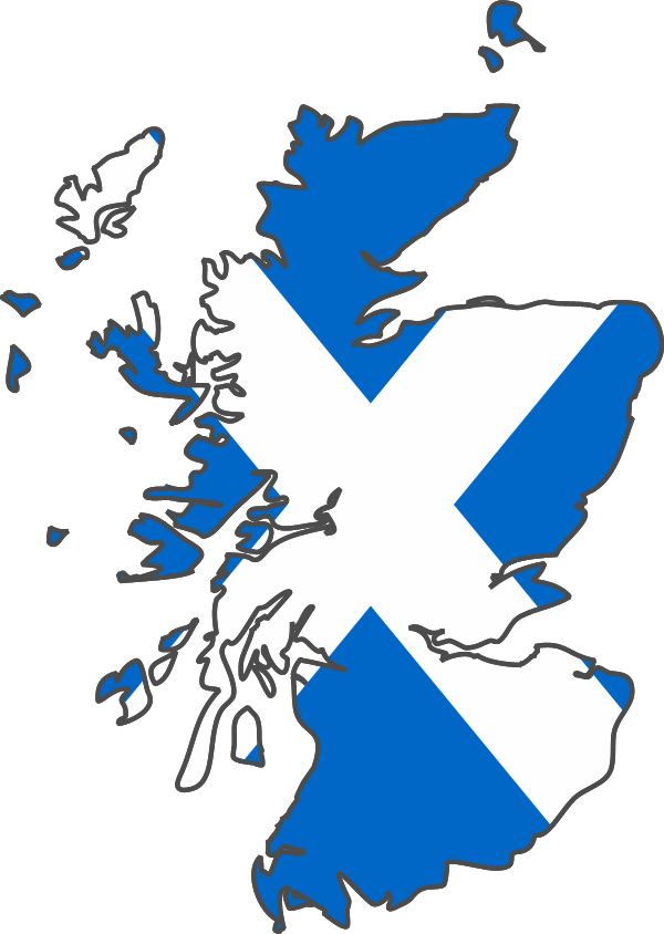 Scotland Golf Guide - Scotland Map Flag Clipart (600x844), Png Download