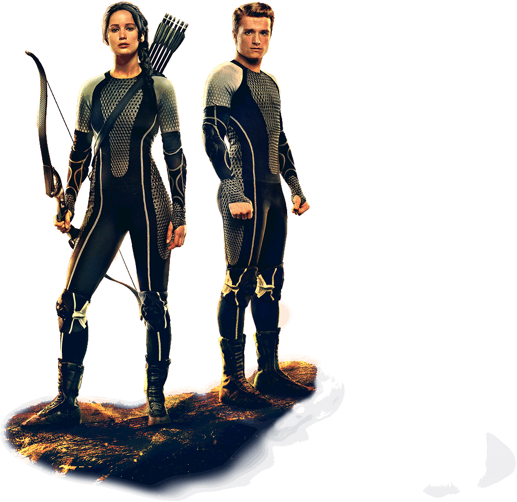 Katniss And Peeta Victor Banner Revealed By Hunger - Catching Fire Clipart (1019x989), Png Download